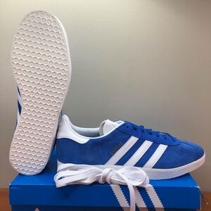 Adidas Originals Gazelle Suede Sneakers 'Blue Cloud White' IG2093 Mens Size 10